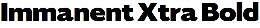 Immanent Xtra Bold