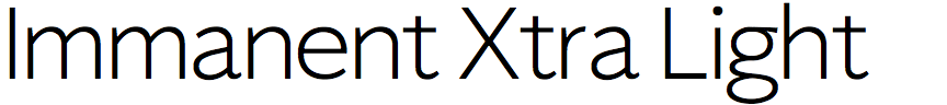 Immanent Xtra Light