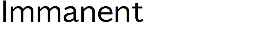 Immanent