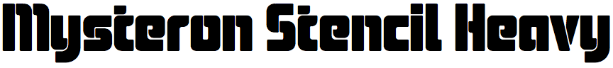 Mysteron Stencil Heavy