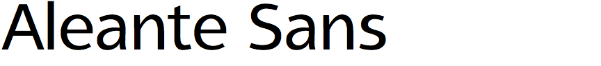 Aleante Sans