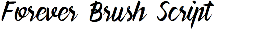 Forever Brush Script