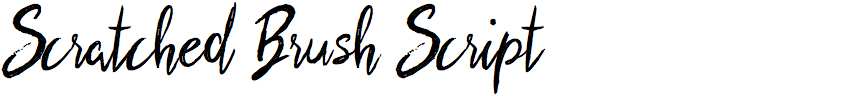 Scratched Brush Script