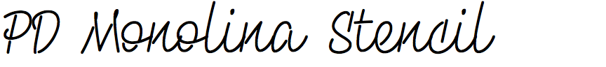 PD Monolina Stencil