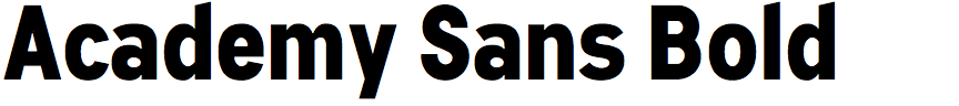 Academy Sans Bold