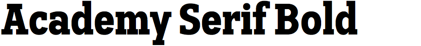 Academy Serif Bold