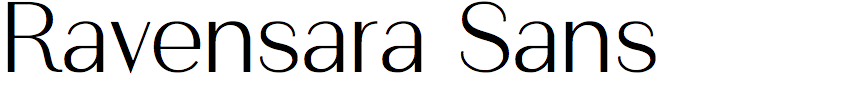 Ravensara Sans