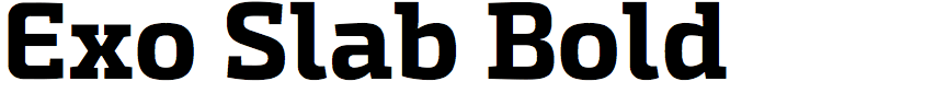 Exo Slab Bold