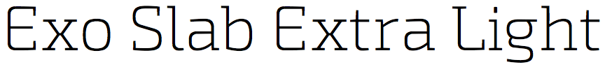 Exo Slab Extra Light