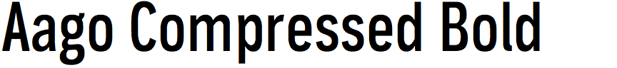 Aago Compressed Bold