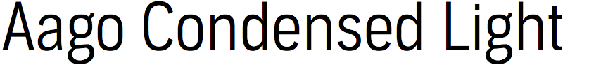 Aago Condensed Light