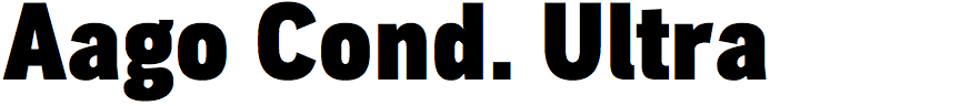 Aago Condensed Ultra