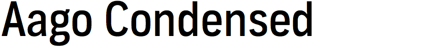 Aago Condensed