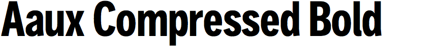 Aaux Compressed Bold