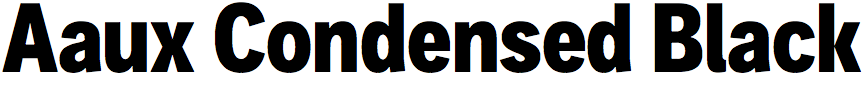 Aaux Condensed Black
