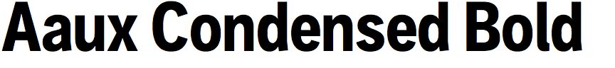 Aaux Condensed Bold