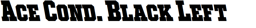 Ace Condensed Black Left