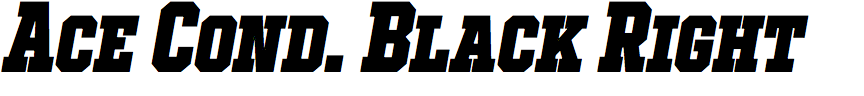 Ace Condensed Black Right