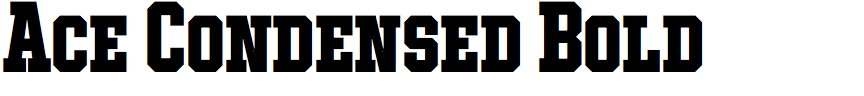Ace Condensed Bold
