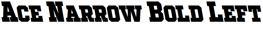 Ace Narrow Bold Left
