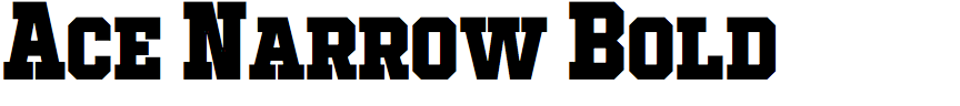 Ace Narrow Bold