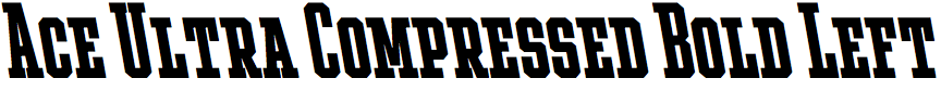 Ace Ultra Compressed Bold Left