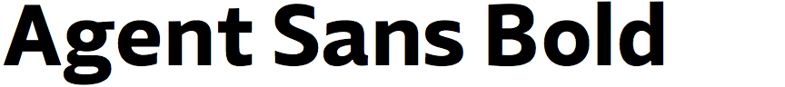 Agent Sans Bold