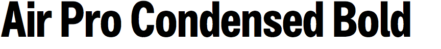 Air Pro Condensed Bold