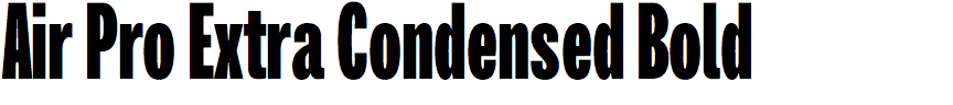 Air Pro Extra Condensed Bold