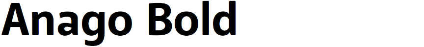 Anago Bold