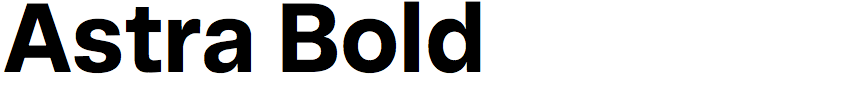 Astra Bold