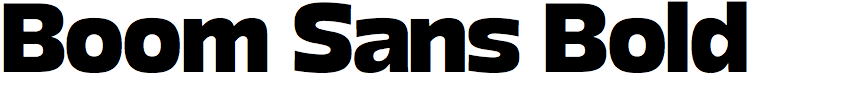 Boom Sans Bold