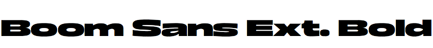 Boom Sans Extended Bold