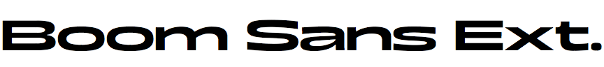 Boom Sans Extended