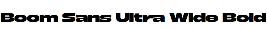 Boom Sans Ultra Wide Bold