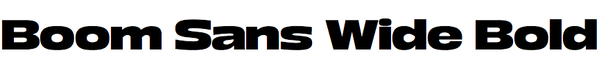 Boom Sans Wide Bold
