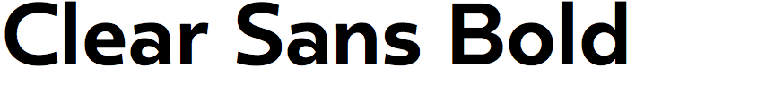 Clear Sans Bold