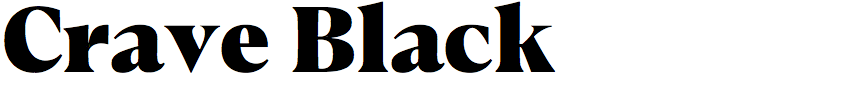 Crave Black