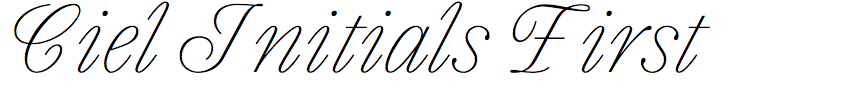 Ciel Initials First