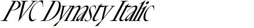 PVC Dynasty Italic