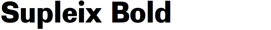Supleix Bold