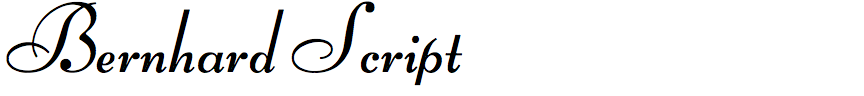 Bernhard Script