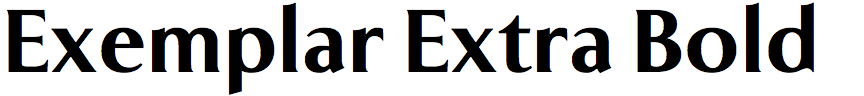 Exemplar Extra Bold