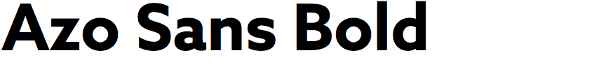 Azo Sans Bold
