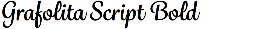 Grafolita Script Bold