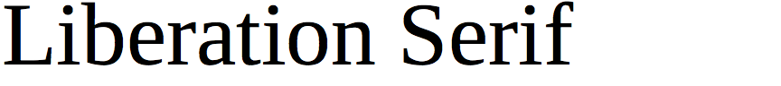 Liberation Serif