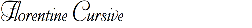 Florentine Cursive