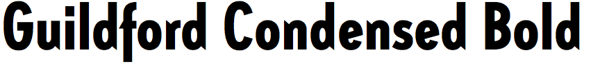 Guildford Condensed Bold