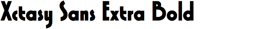 Xctasy Sans Extra Bold