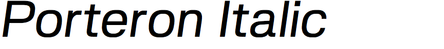 Porteron Italic